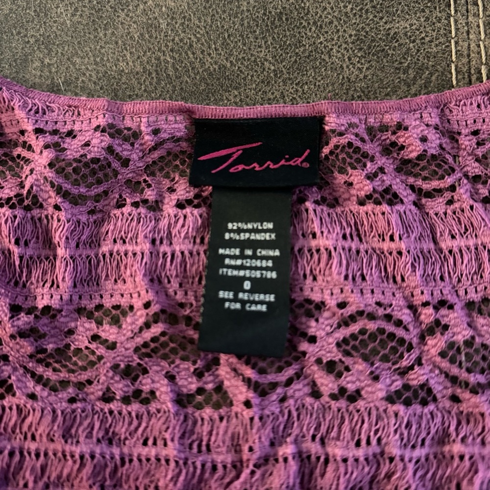 Torrid Lace Racerback tank - Picture 3 of 4
